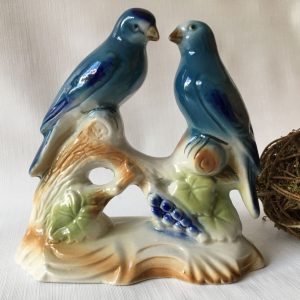 Bluebirds en porcelaine - Fait au Brésil