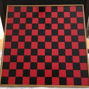 Grand damier 12 x 12 (144 cases) rouge/noir